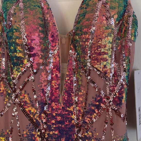 Jovani Sequin Mini Dress 4 NEW NWT - Picture 3 of 6